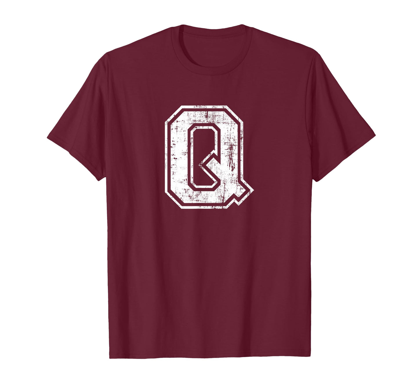 Letter Q Uppercase Alphabet Initial School College Varsity T-Shirt