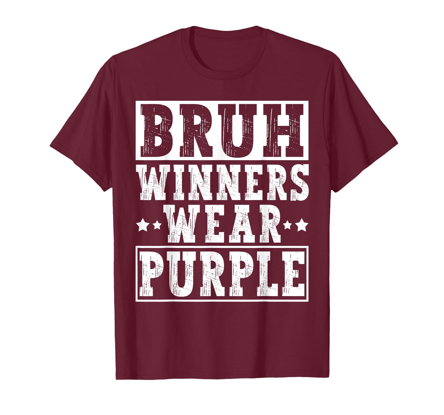 Winners Wear Purple Color Team Sports Day Game Camp Team T-Shirt