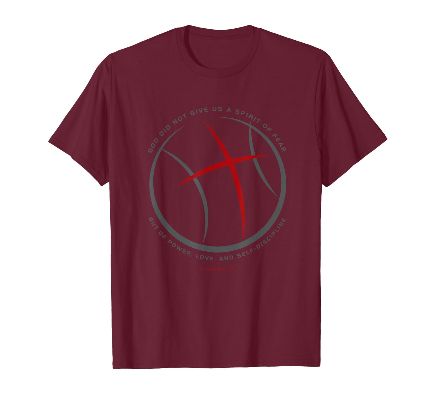 Christian Basketball Player Strength in God T-Shirt