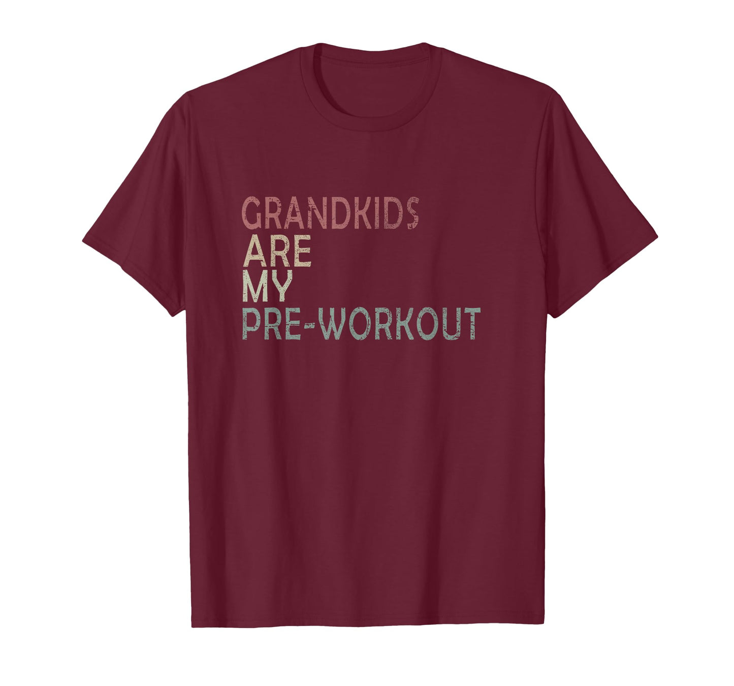 GRANDKIDS ARE MY PRE-WORKOUT Fitness Nana VINTAGE GYM T-Shirt