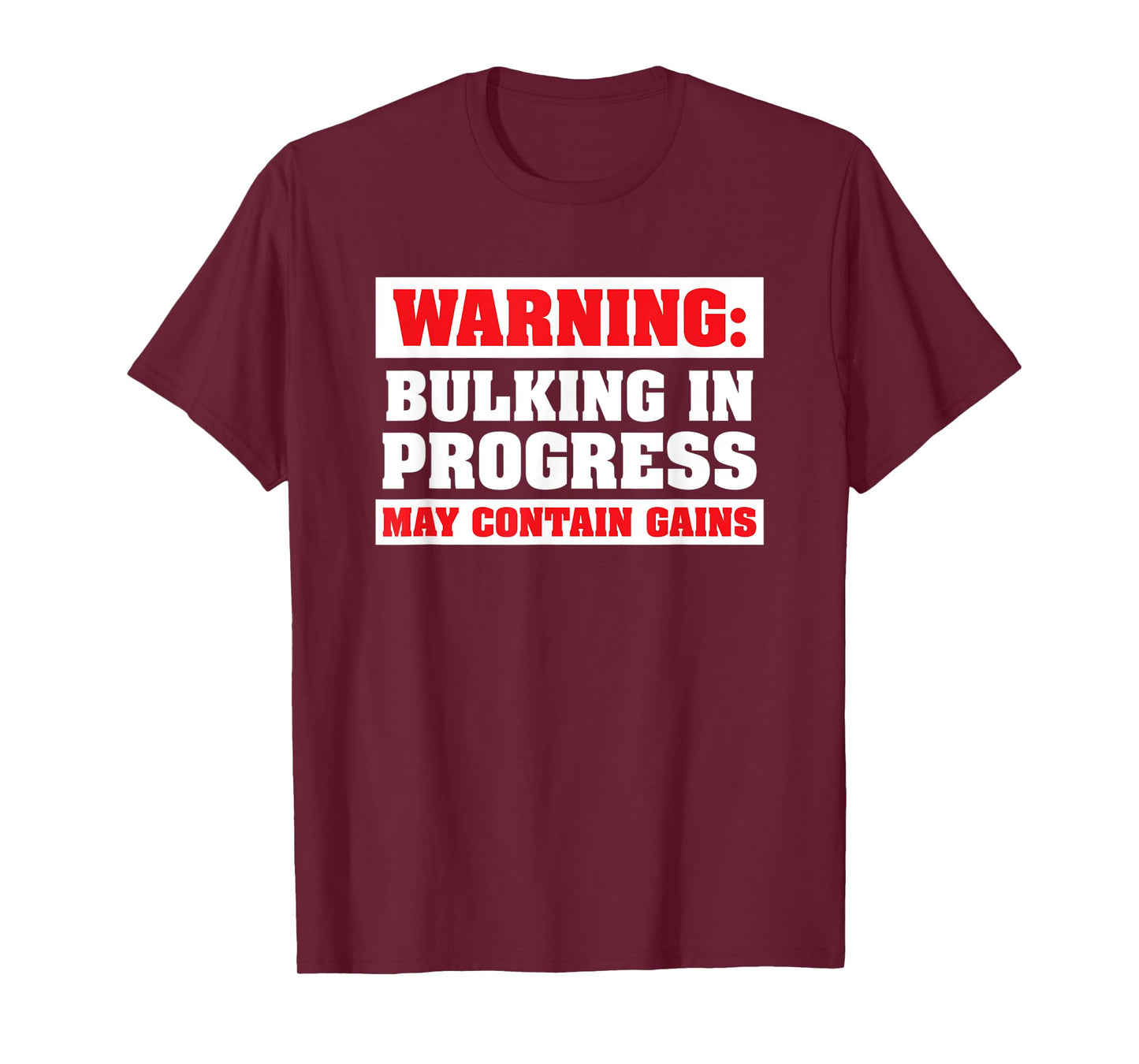 Bulking In Progress Funny Weight Lifting Bodybuilding T-Shirt
