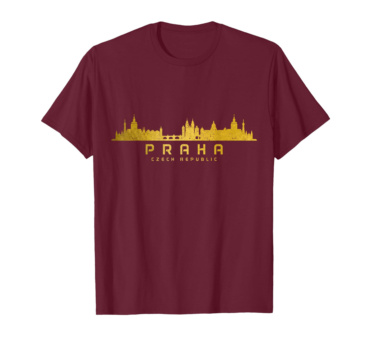 Prague Skyline Czech Republic Praha Souvenir T-Shirt