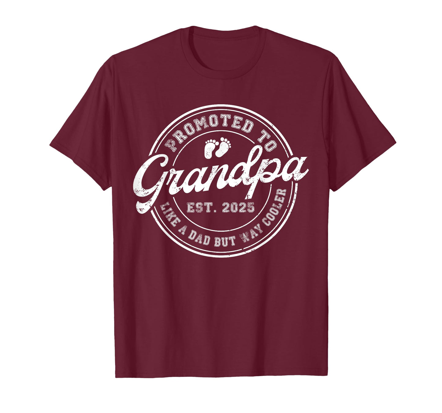 Promoted to Grandpa Est 2025 Soon to be Grandpa Fathers Day T-Shirt