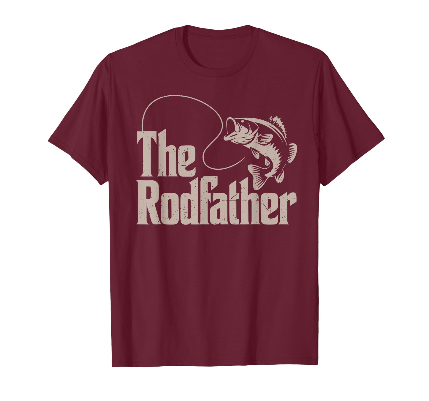The Rodfather Fishing Dad Gift Men Bass Fish from Son Funny T-Shirt