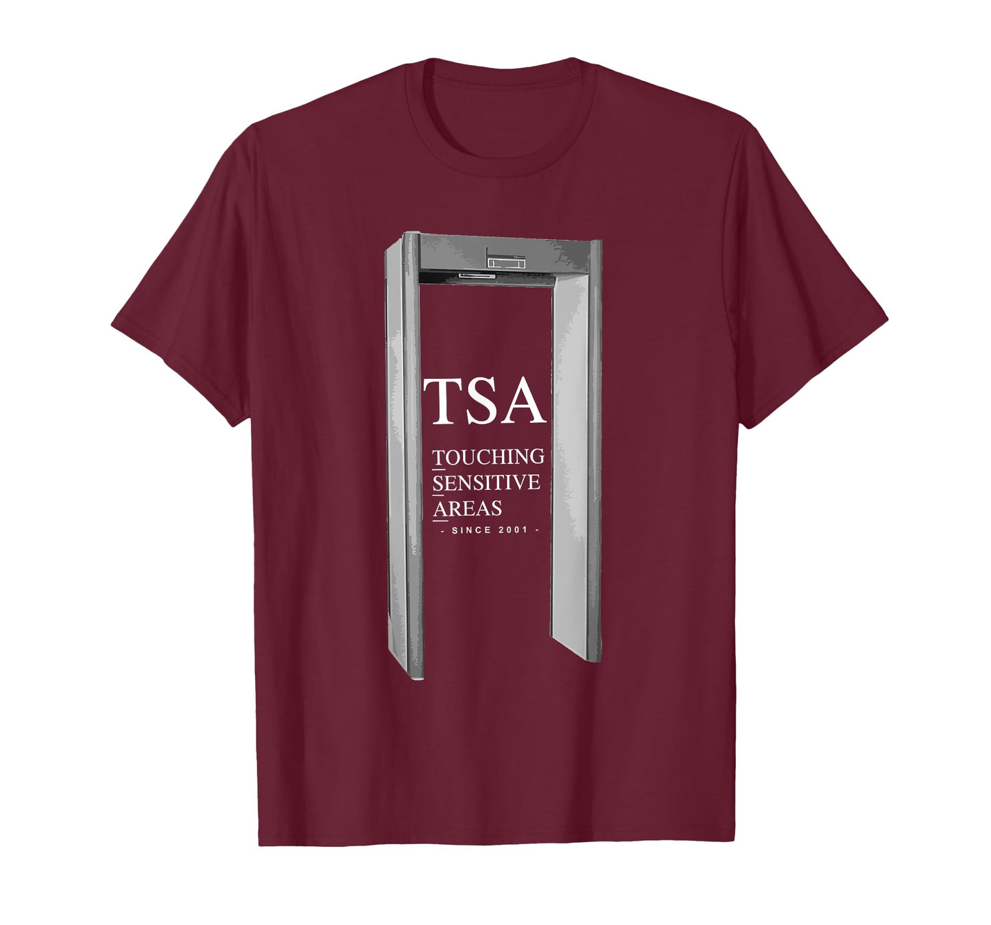 TSA Touching Sensitive Areas Funny T-Shirt. Planes Airports T-Shirt
