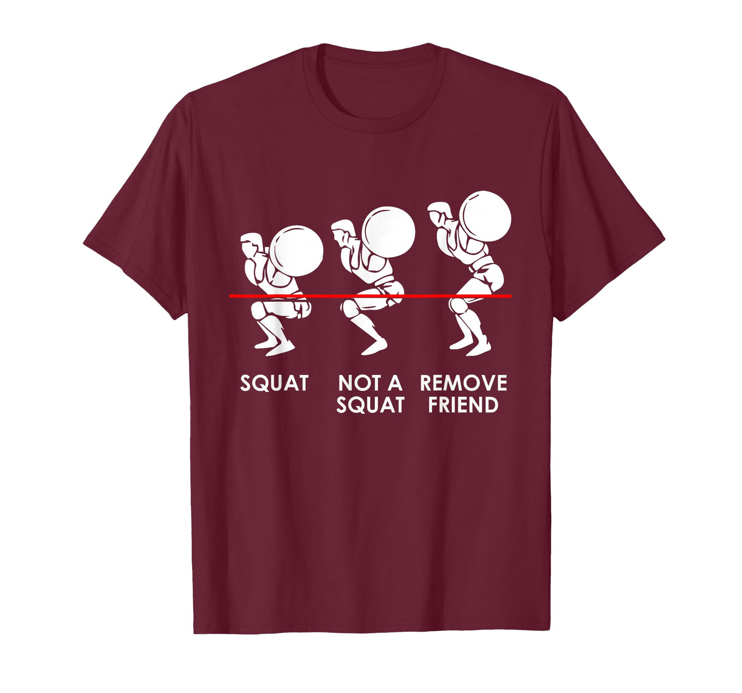 Funny Gym Workout - Squats Levels - Leg Exercise T-Shirt