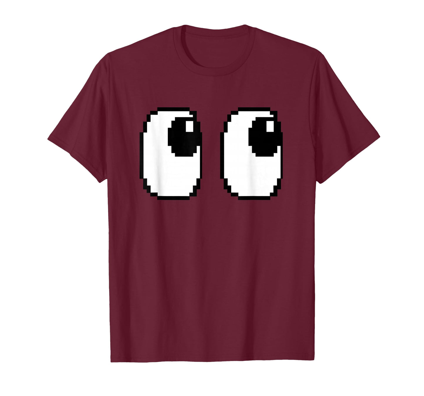 Pixel Ghost Eyes Halloween Game Group Costume T-Shirt