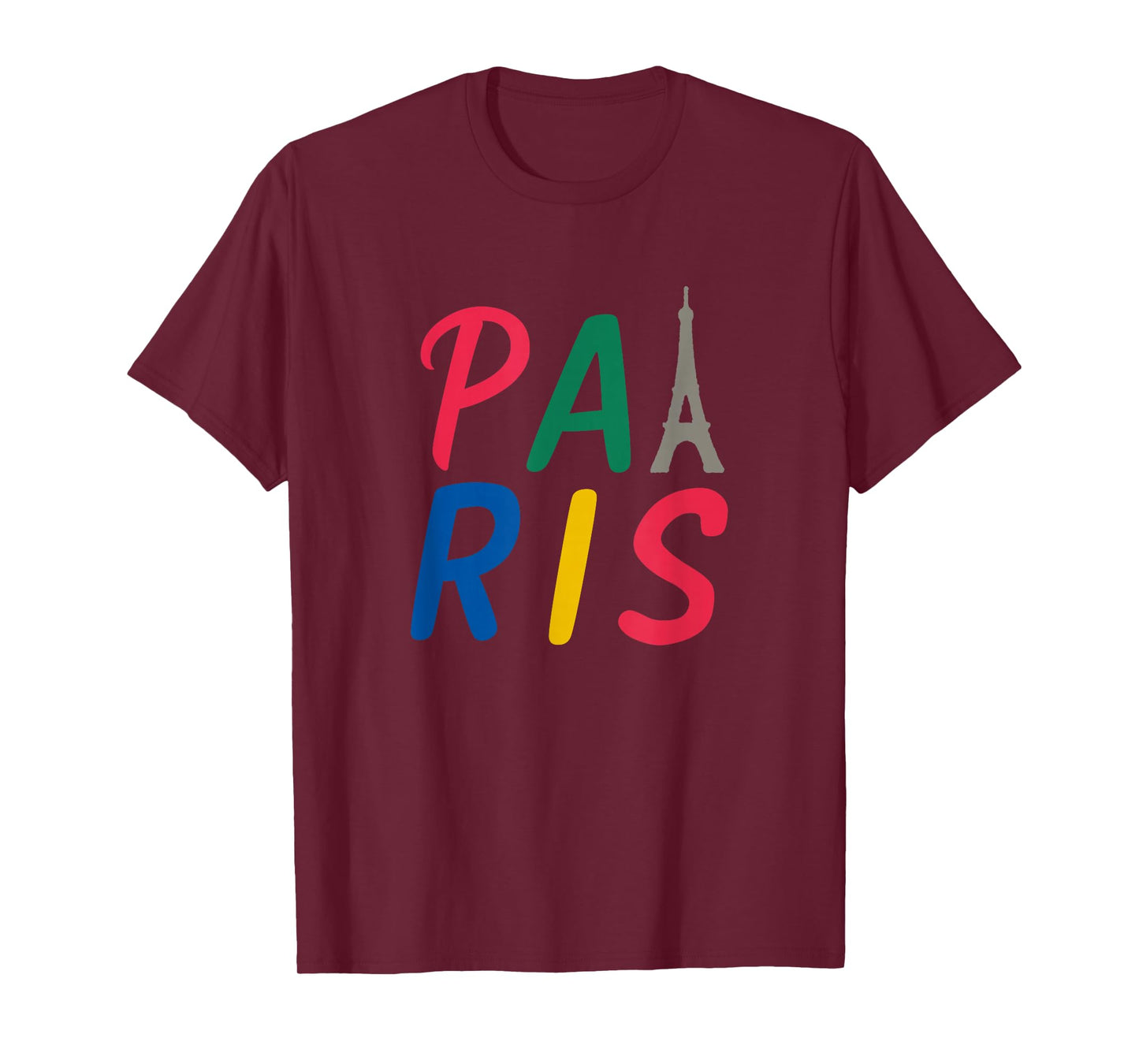 Paris France Eiffel Tower Art 90s Retro Graphic T-Shirt