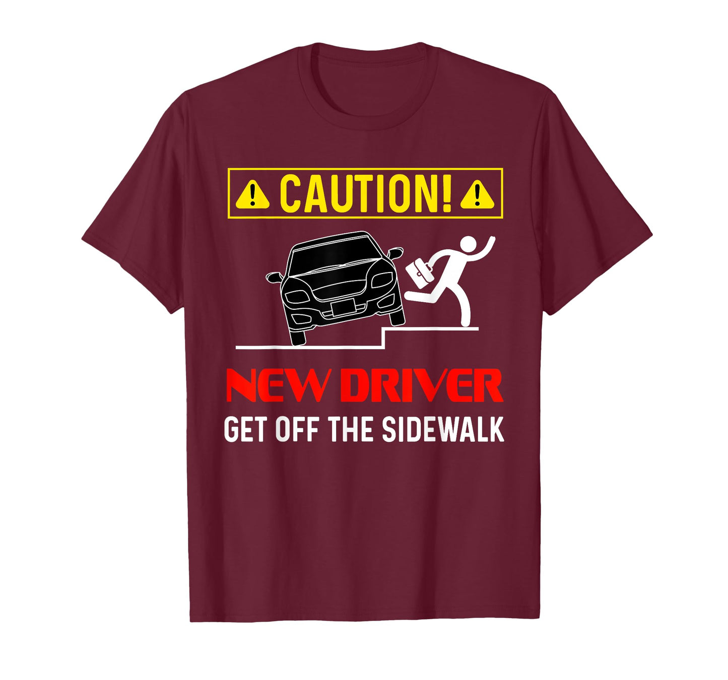 Caution New Driver Funny Student Learner's Permit Licensed T-Shirt