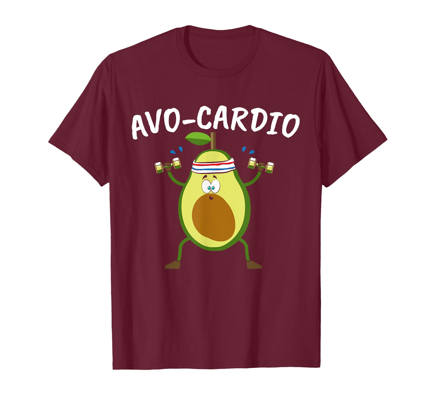 Avocado Graphic Avo Cardio for a Avacardio Workout Pun T-Shirt