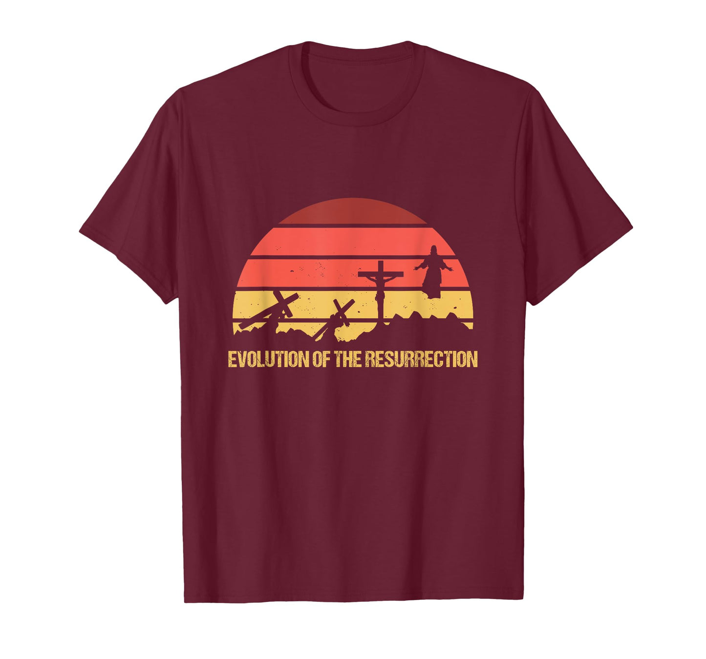 Resurrection Evolution Jesus Christ Religion Prayer God Gift T-Shirt