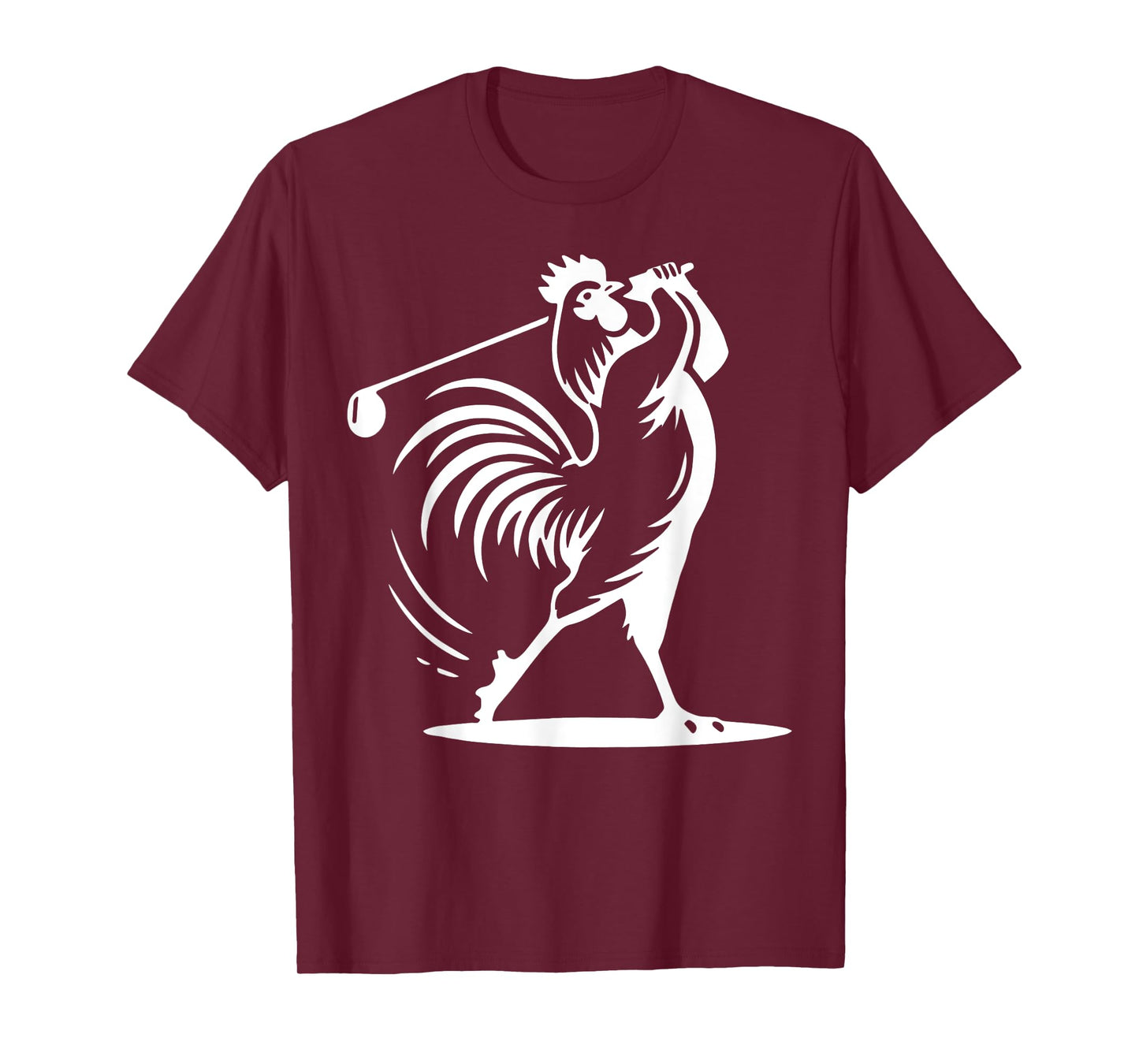Vintage Rooster Playing Golf Golfer Golf Lover Game Day T-Shirt