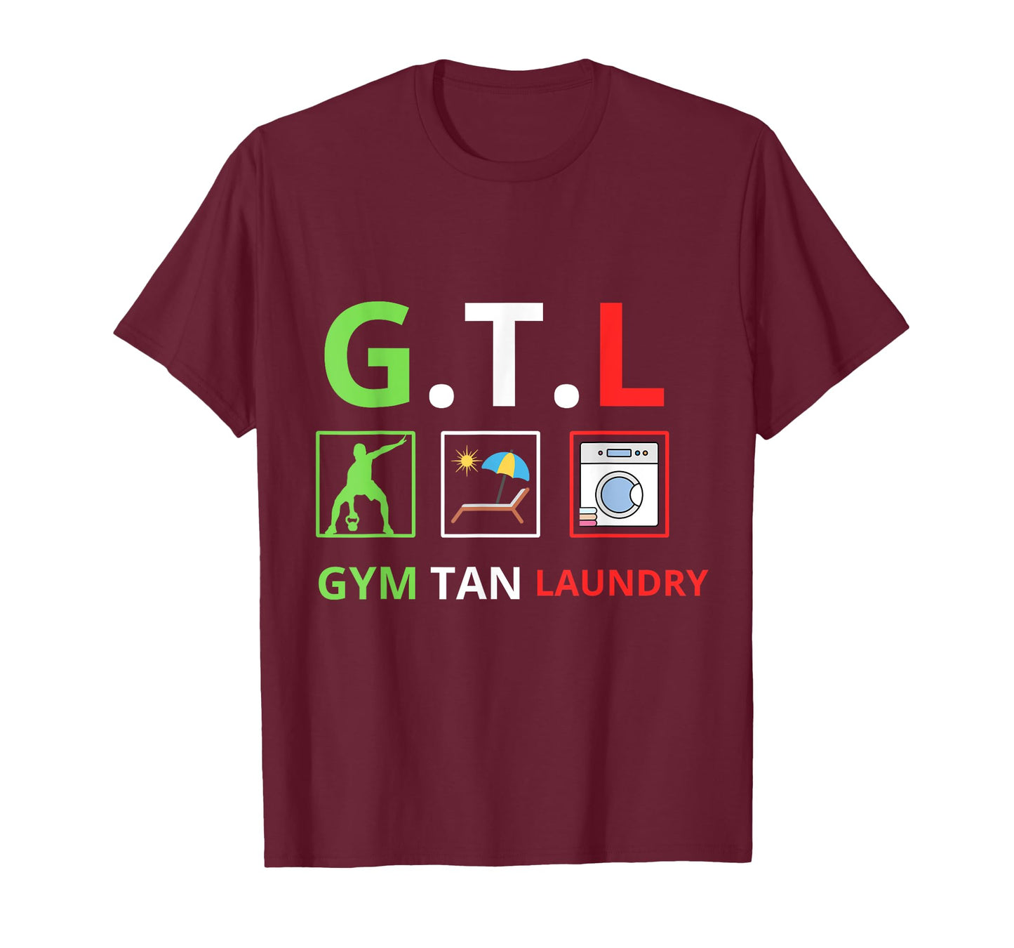 Gym Tan Laundry GTL New Jersey Garden NJ Shore Italian Flag T-Shirt
