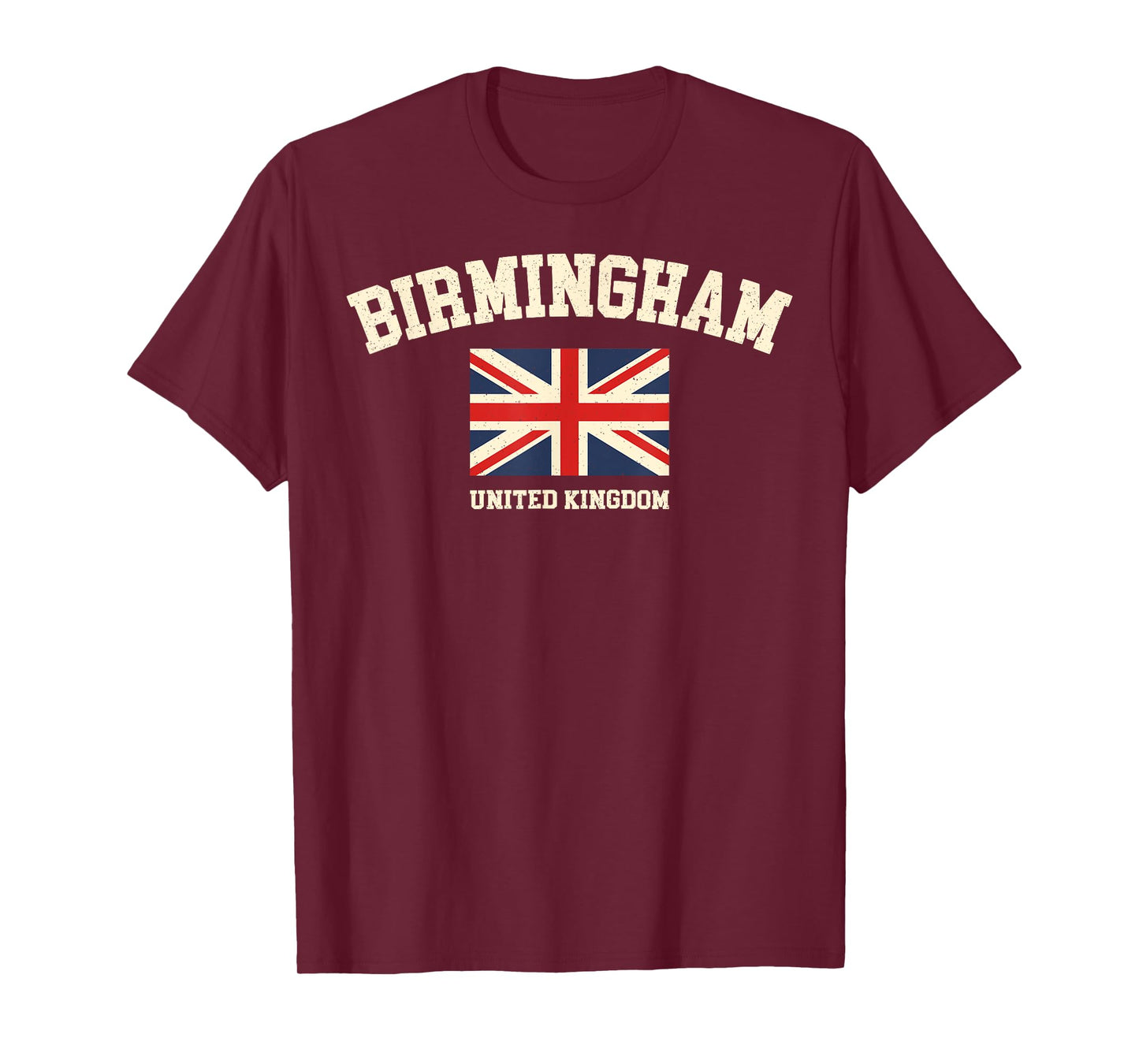 Vintage Birmingham England United Kingdom Souvenir Retro T-Shirt
