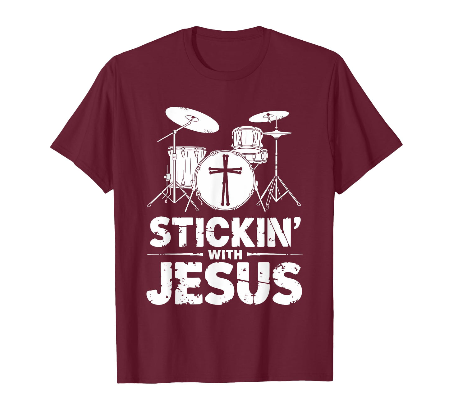 Christian Drummer For Drumming Drum Player Drumset T-Shirt