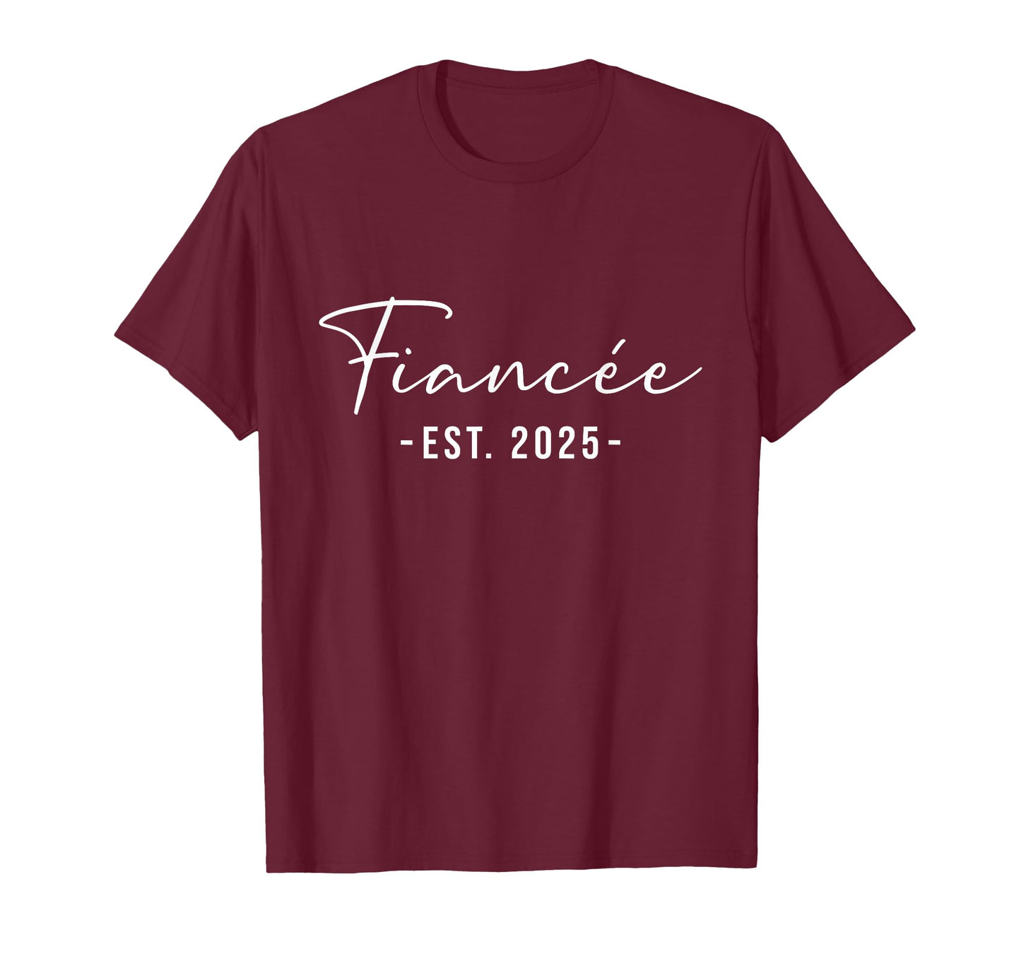 Fiancee Est 2025 Future Wife Engaged Wedding Engagement T-Shirt