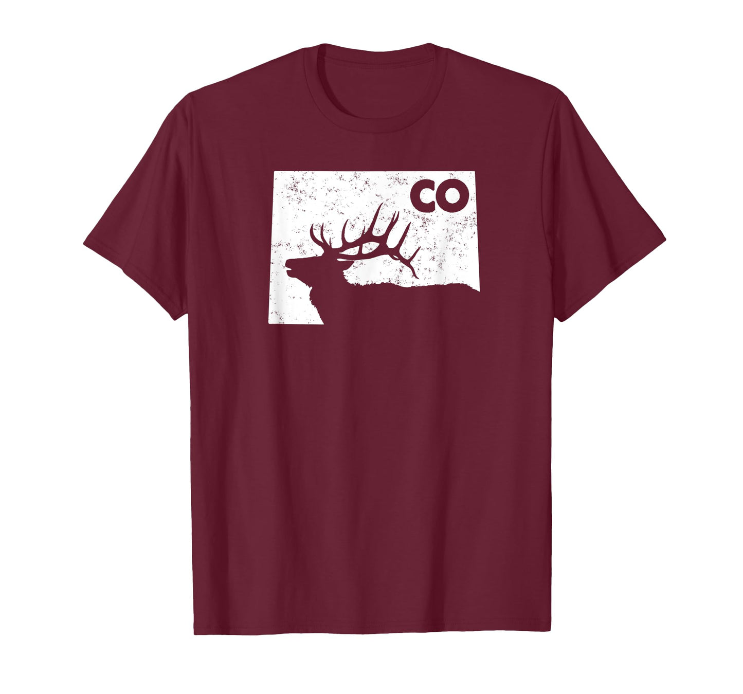 Colorado Elk Hunting Shirt - Bull Elk State Shape