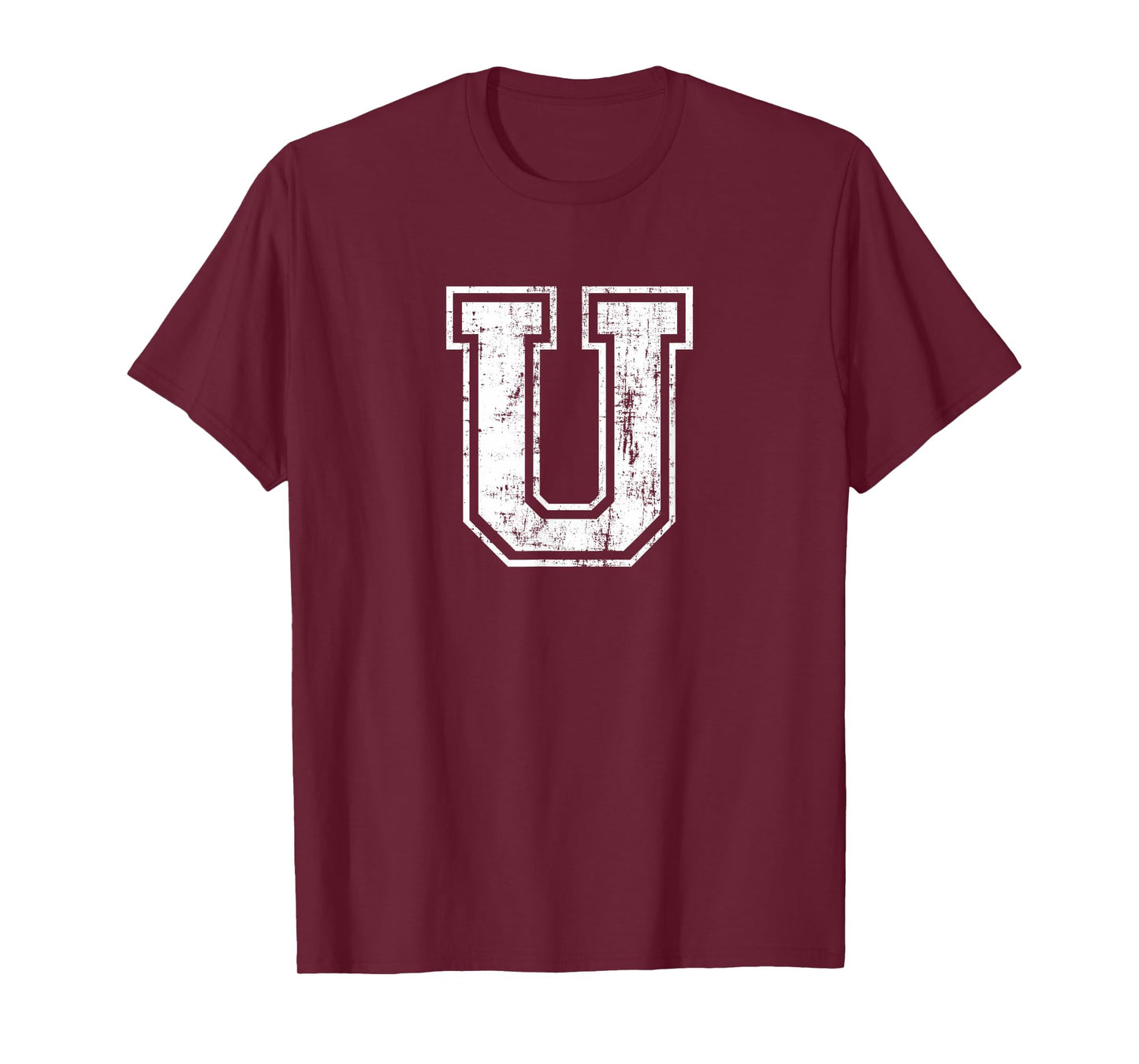 Letter U Uppercase Alphabet Initial School College Varsity T-Shirt