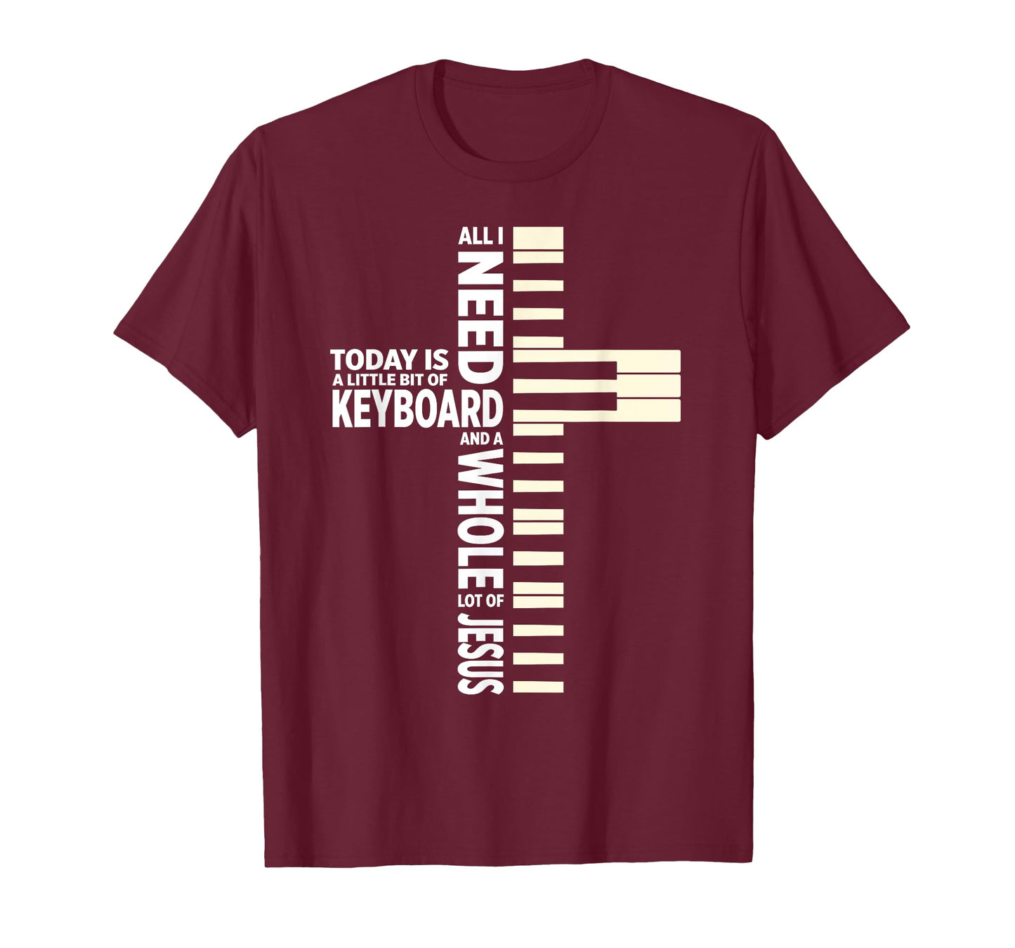 Christian Keyboard Musician Jesus Band Lover T-Shirt
