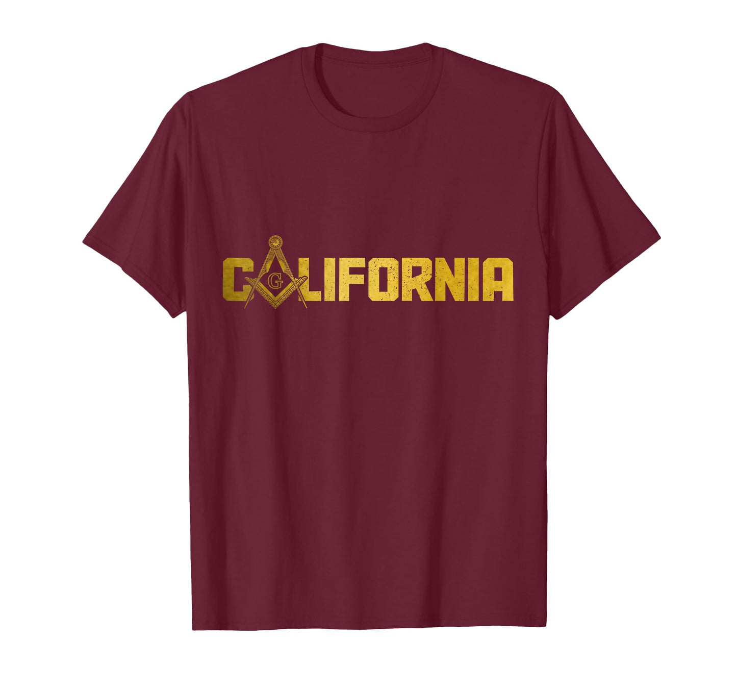 California Mason Freemason Masonic Square & Compass T-Shirt