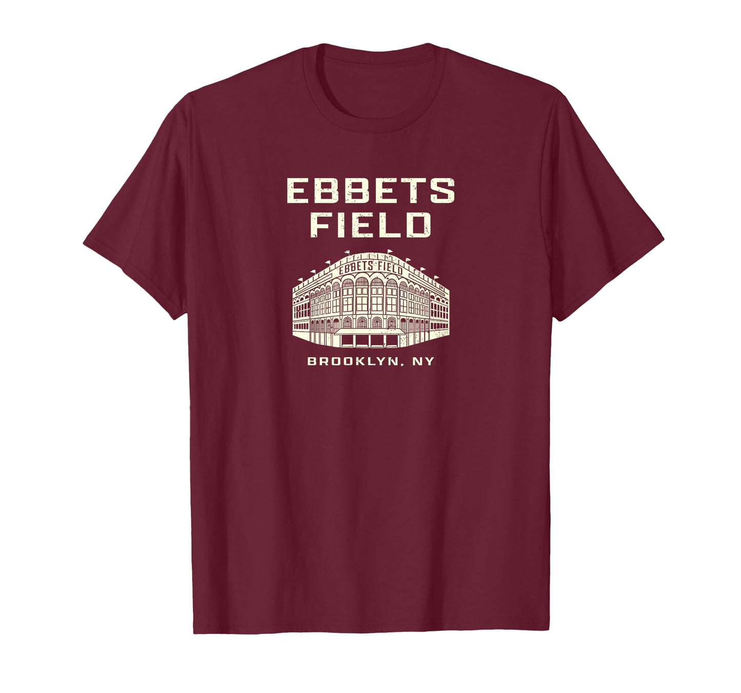 Old School Baseball Ebbets Field Brooklyn NY Retro Stadium T-Shirt
