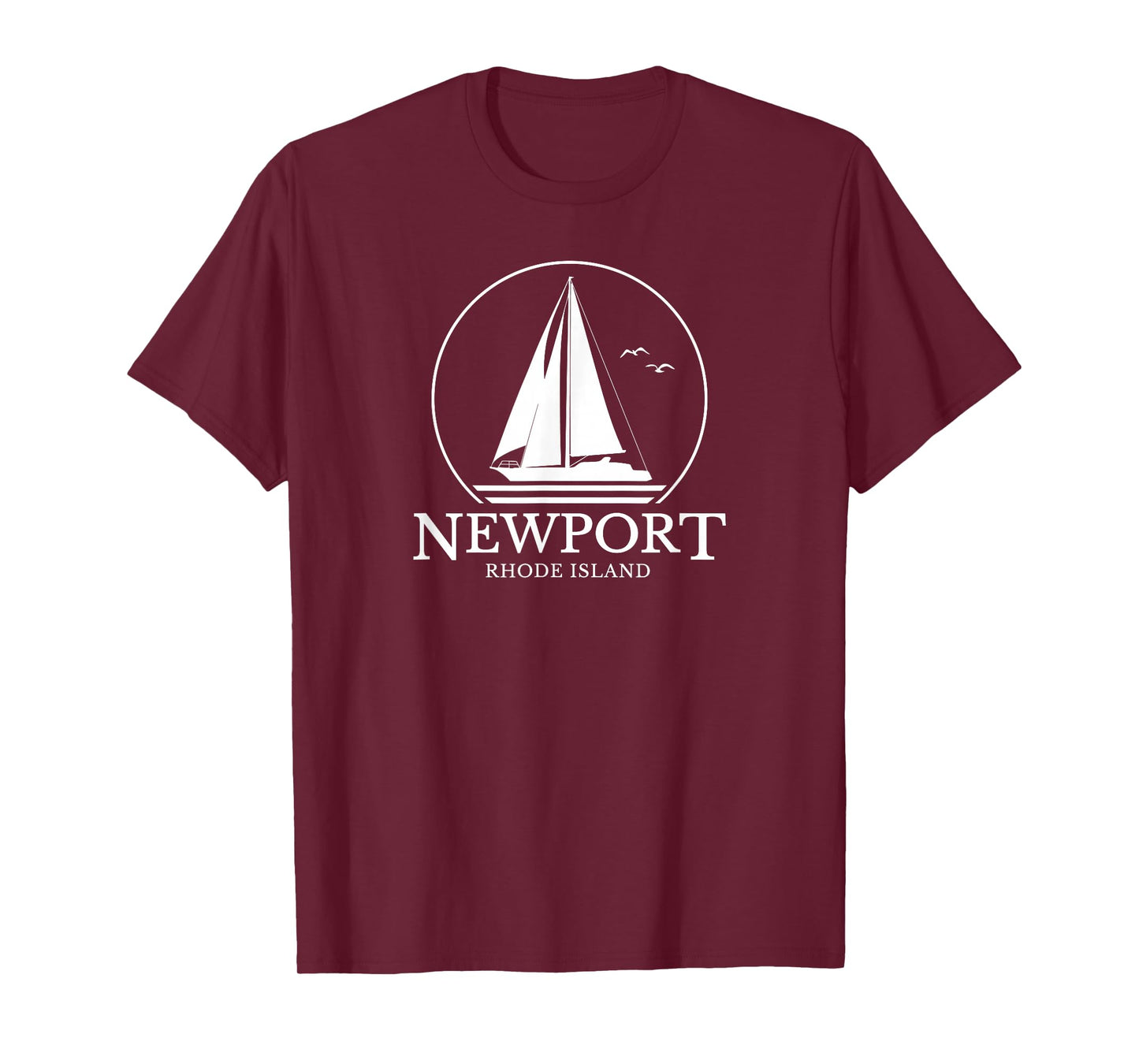 Newport Rhode Island Sail Boat Mens Womens Souvenir Sailing T-Shirt