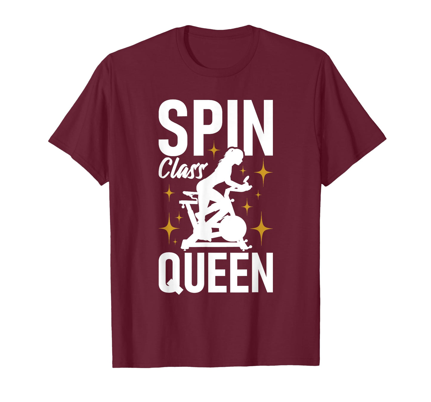 Spin Class Queen - Cyclist Lover Indoor Spinning Gym Fitness T-Shirt