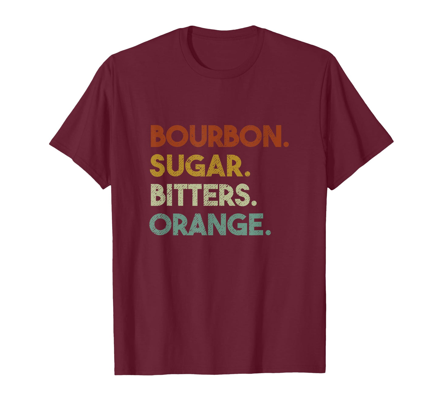 Bourbon Vintage 80s Retro Whiskey Old Fashioned T-Shirt