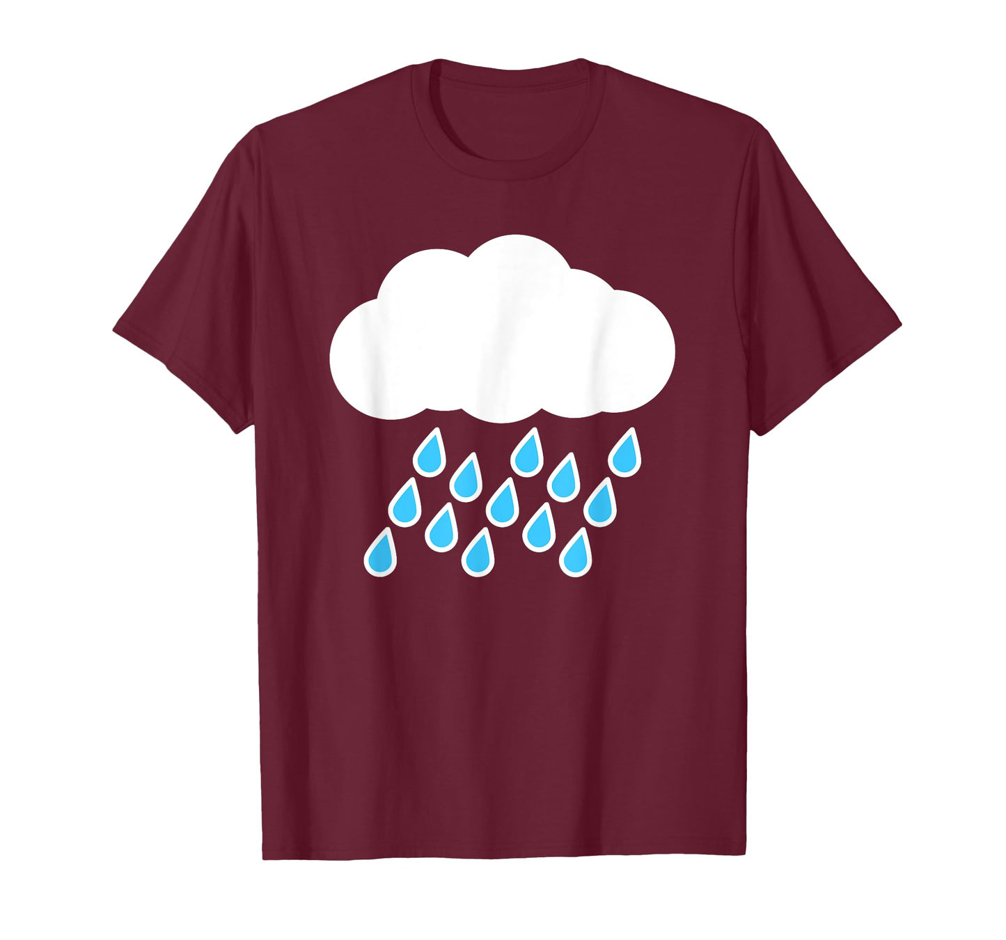 White Clouds Rain Drop Costume T-Shirt