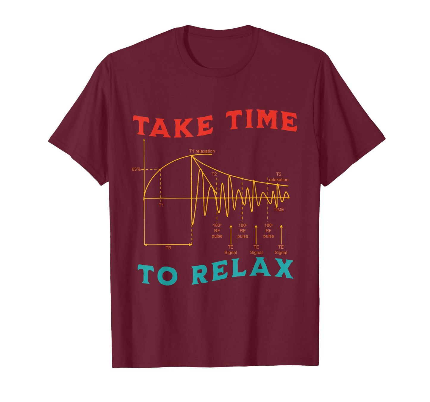 Take Time To Relax MRI Tech Parameters Vintage Design T-Shirt