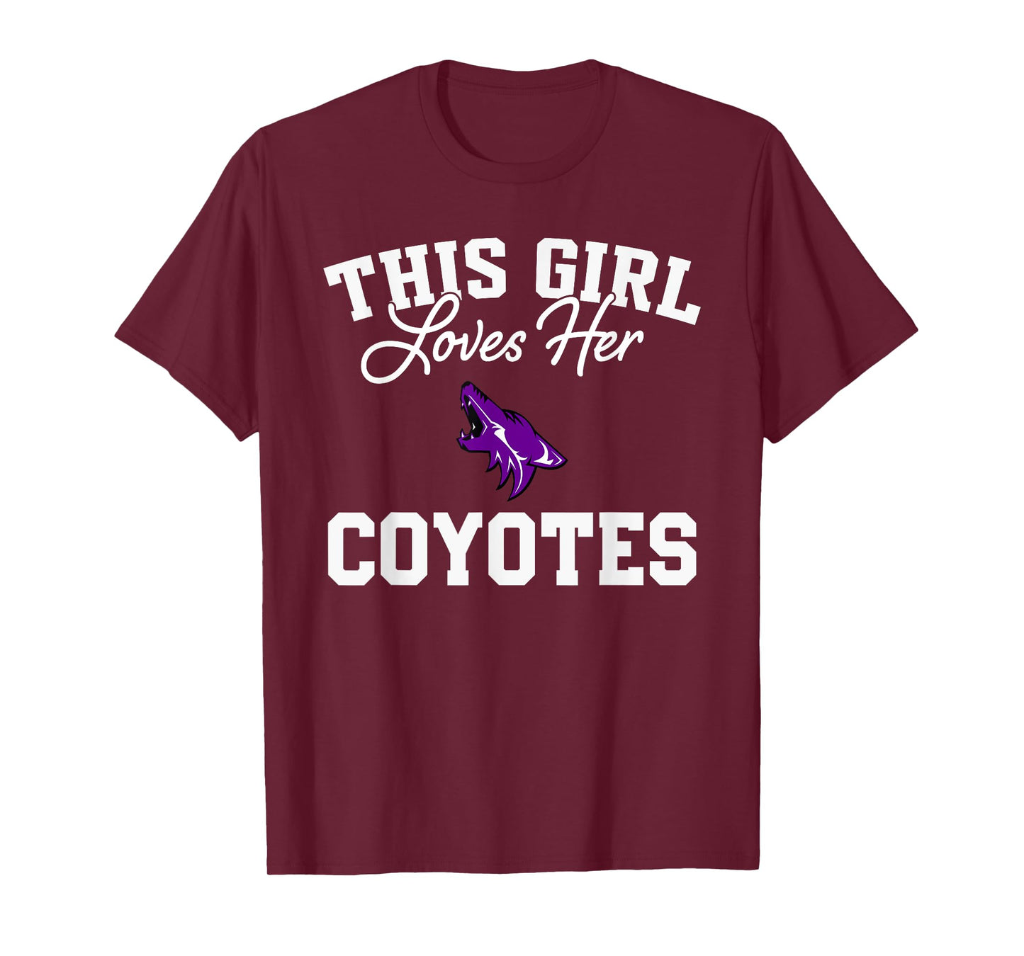 Anna Coyotes Logo This Girl Loves Her HS T-Shirt
