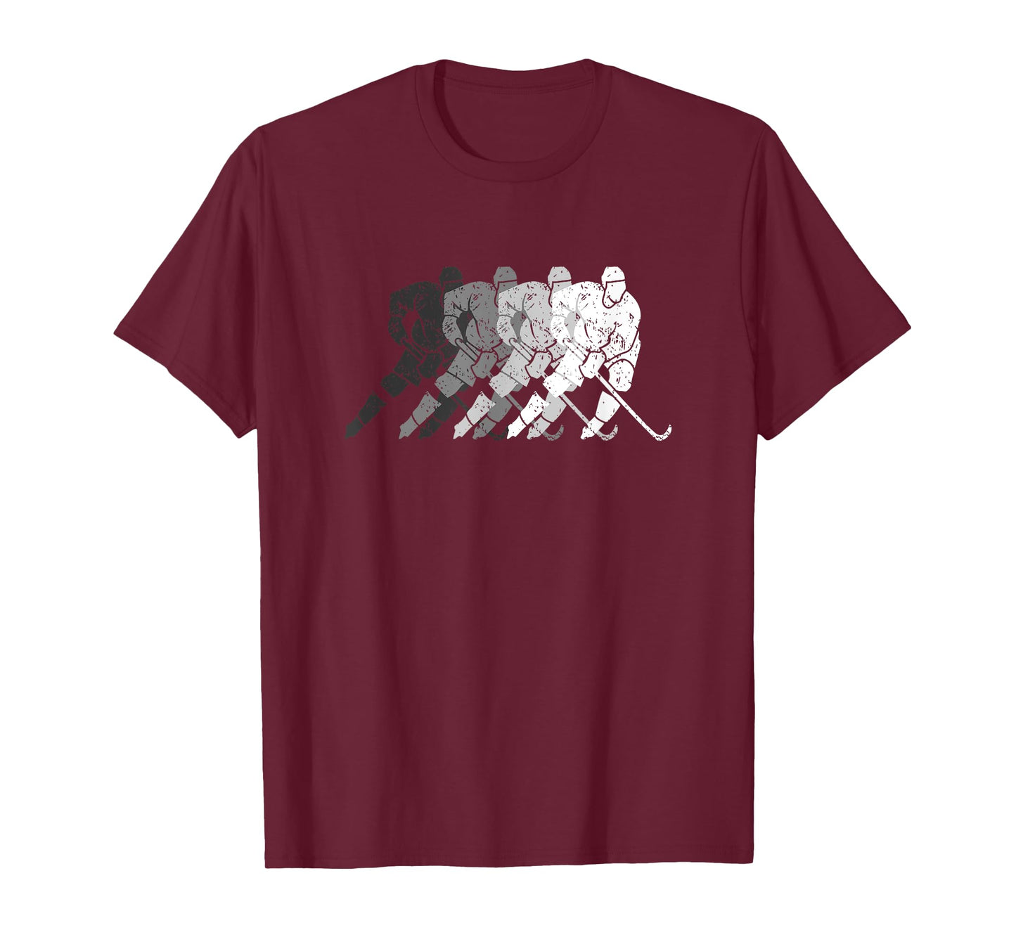 Vintage Hockey Player Gift For Kids Men Women Wintersport T-Shirt