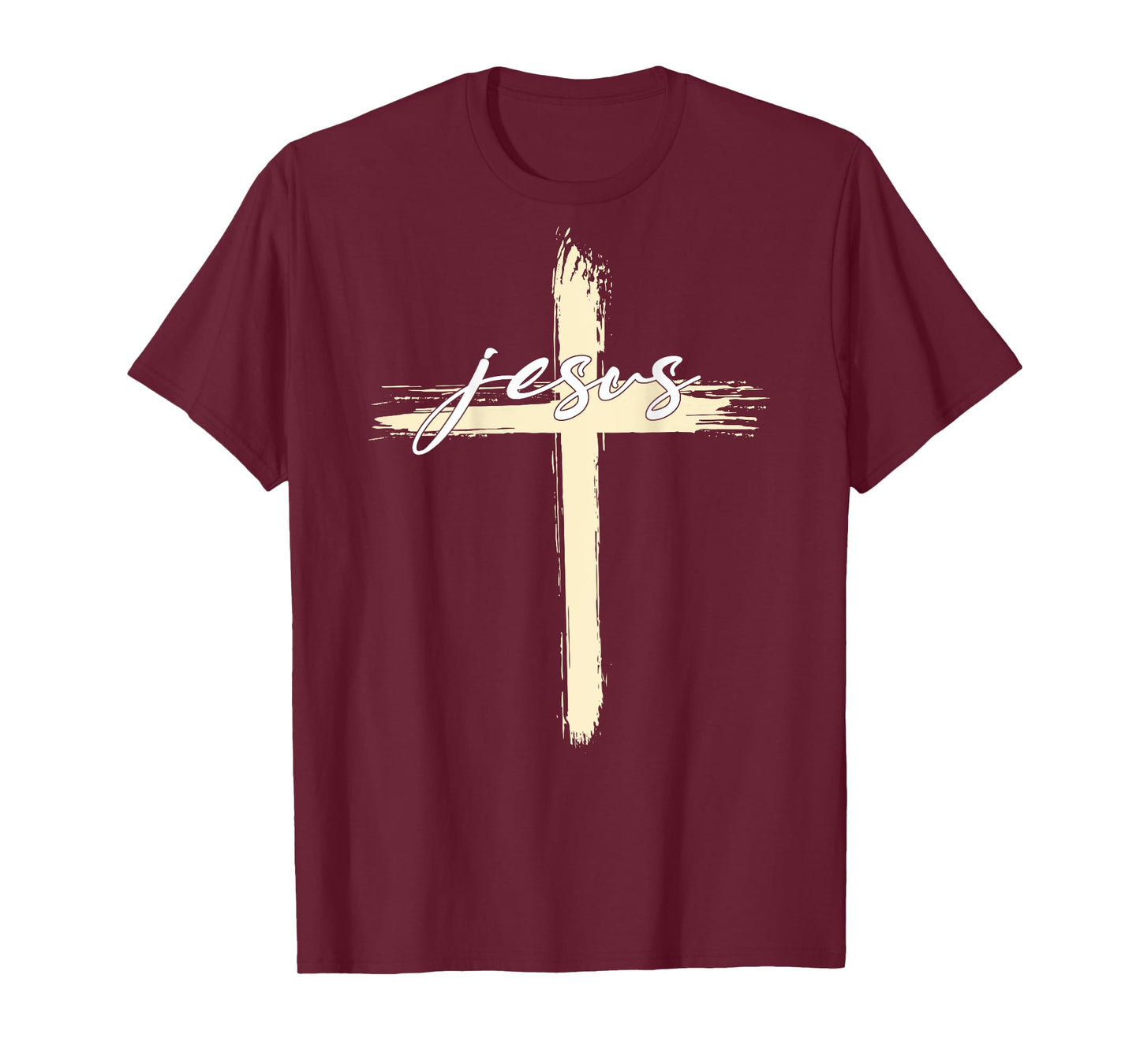 Faith in God motivation Apparel Jesus Cross (on back) T-Shirt