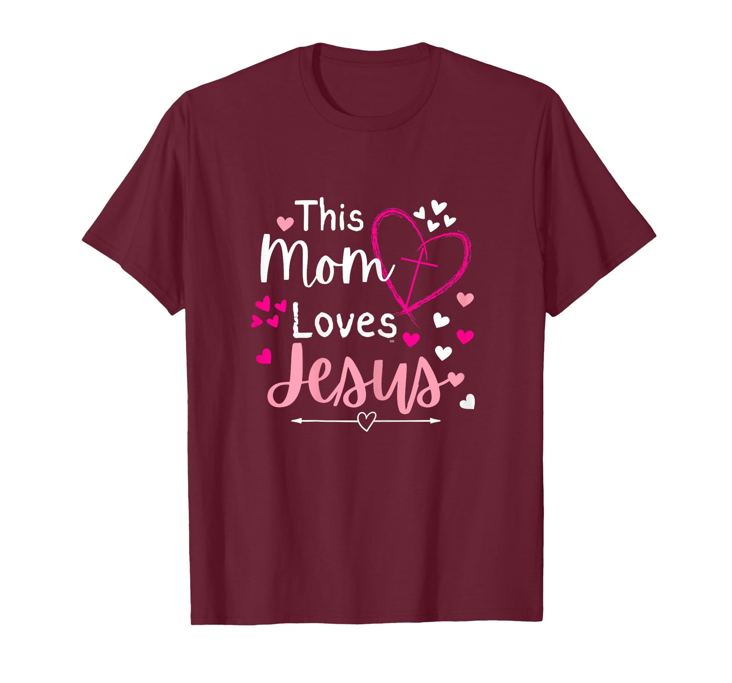 THIS MOM LOVES JESUS/ Mother's Day Christian Gift T-Shirt