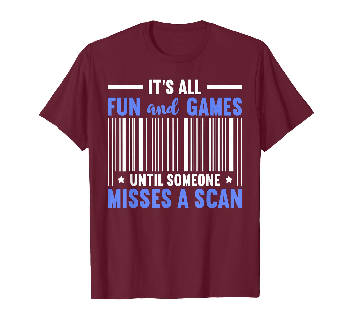 Misses A Scan Postal Worker Mailman Funny Mail Carrier T-Shirt