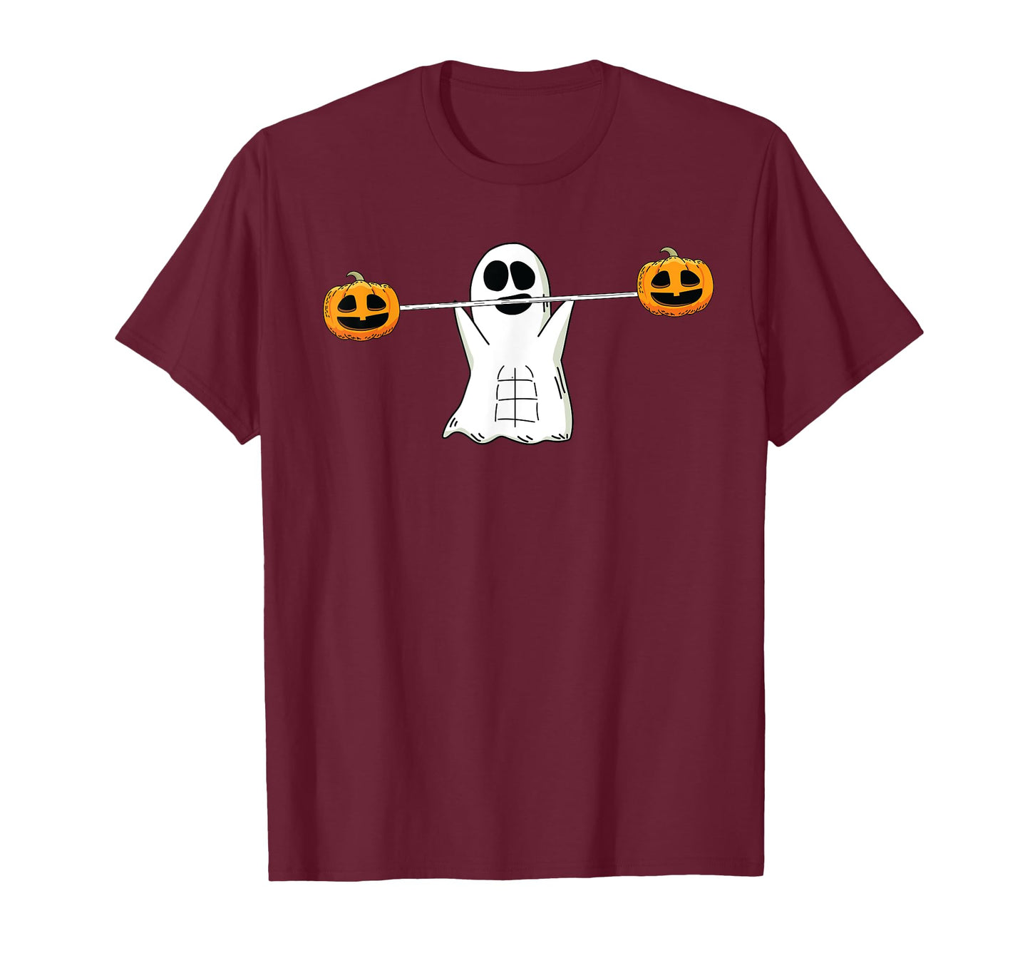 Ghost Lifting Halloween Funny Work-out Gym Fitness T-Shirt