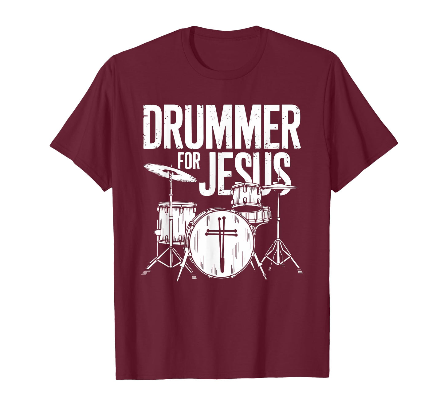 Drummer For Jesus, Drums Percussionist And Drummer Drumming T-Shirt