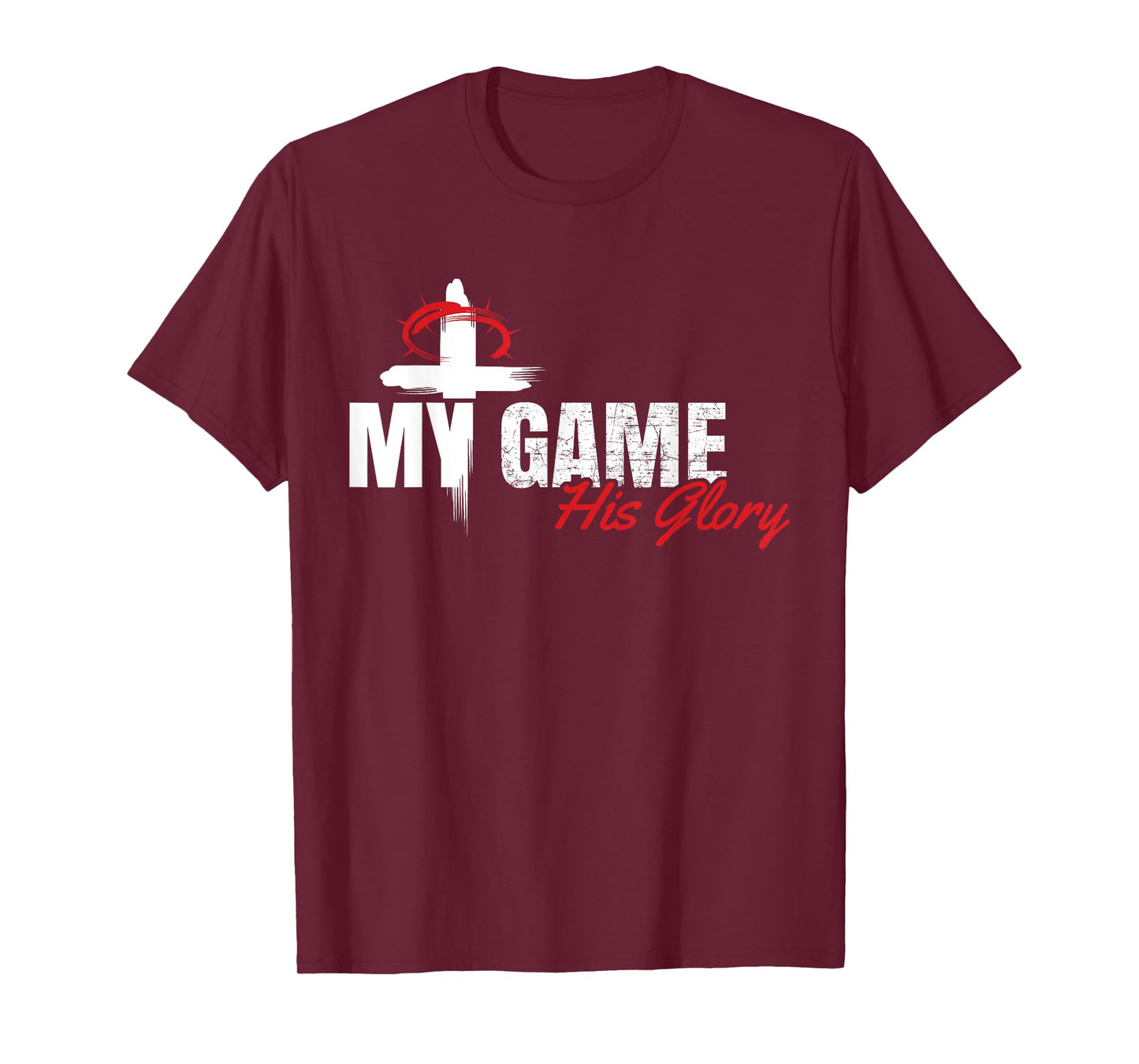 My Game His Glory Jesus Christian Athlete Gift T-Shirt T-Shirt