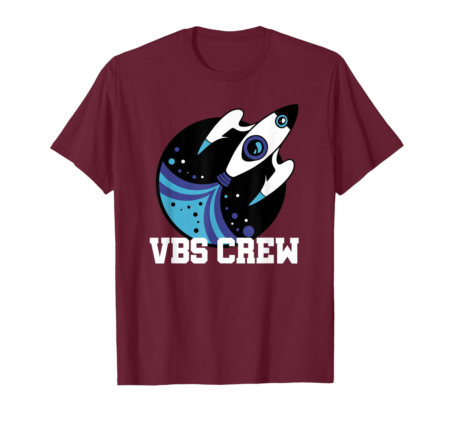 I Love VBS 2025 Space Crew Vacation Bible School Rocket T-Shirt
