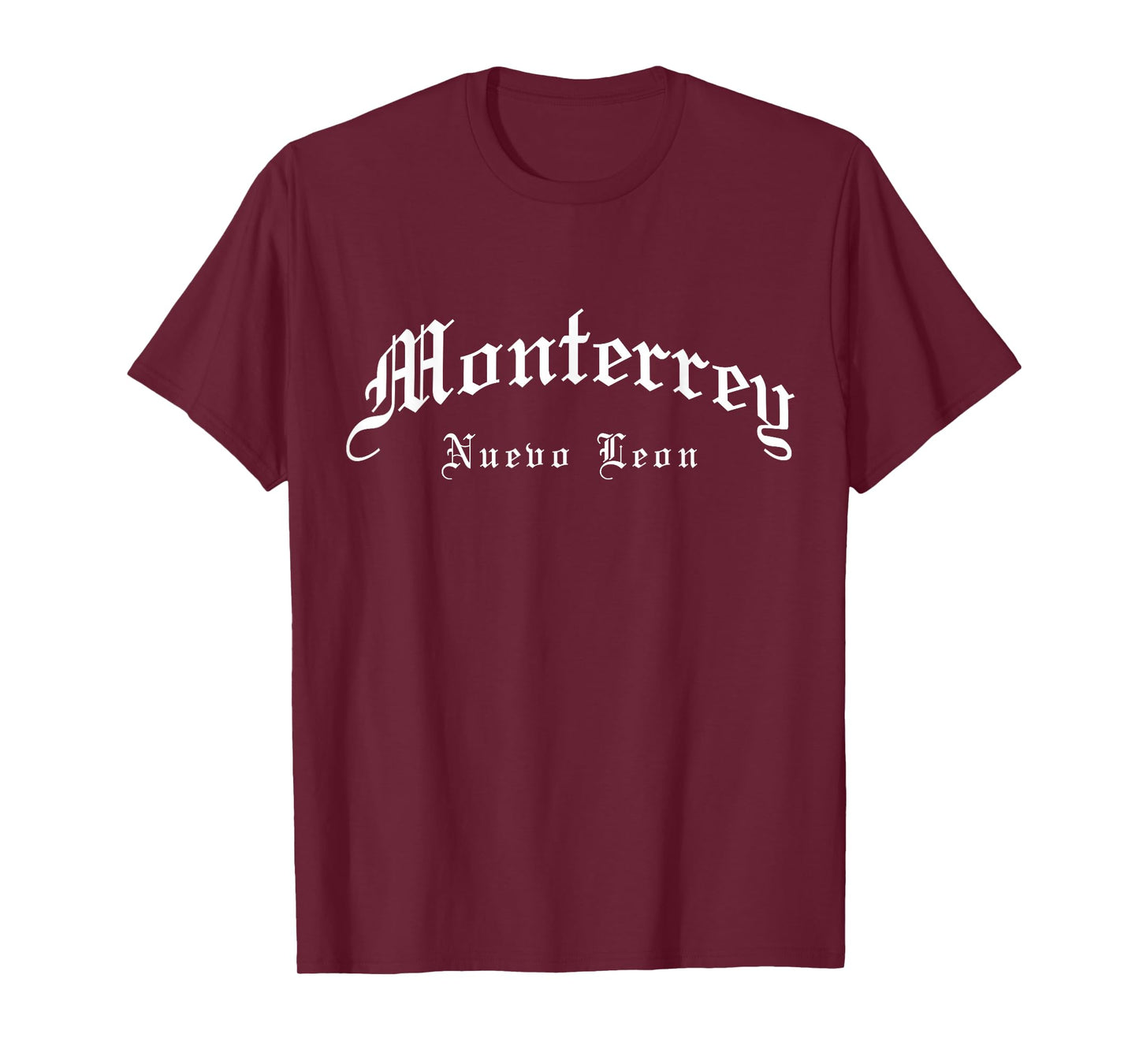 Monterrey Nuevo Leon Mexico Vintage Old School English Font T-Shirt