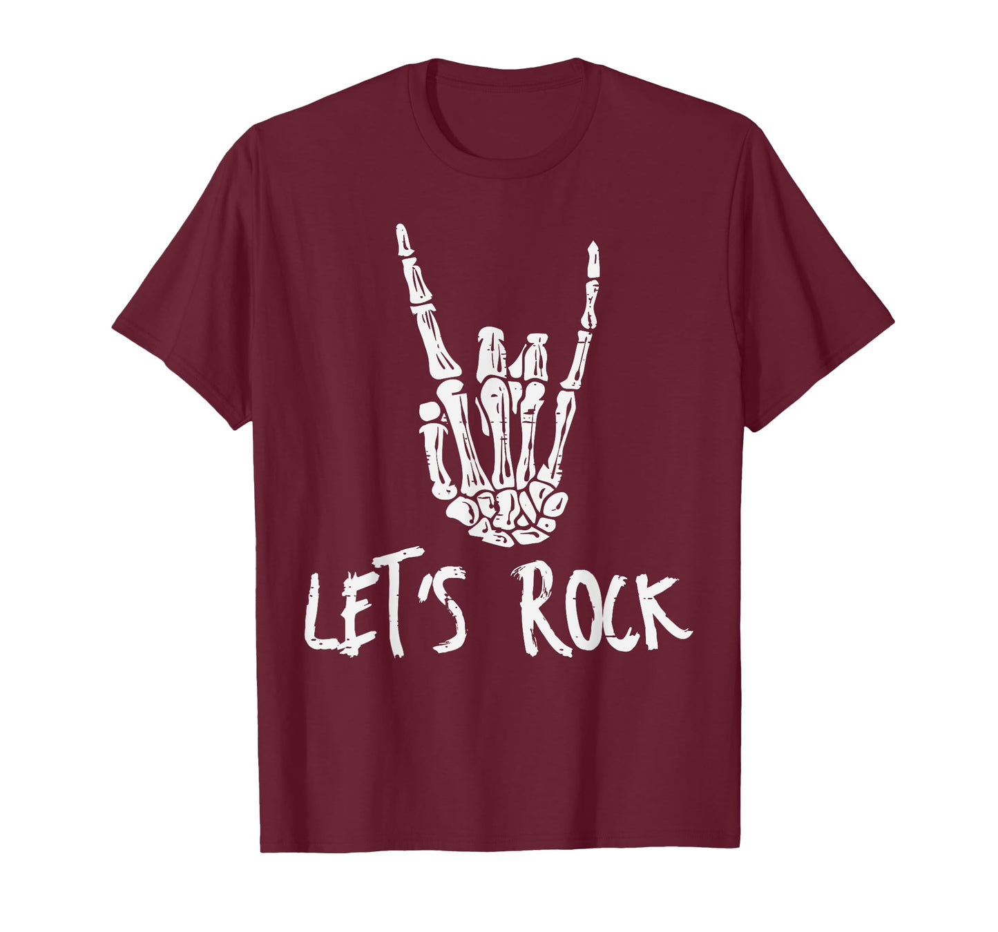 Skeleton Rocker Hand Punk Rock Music Men Boys Kids Youth T-Shirt