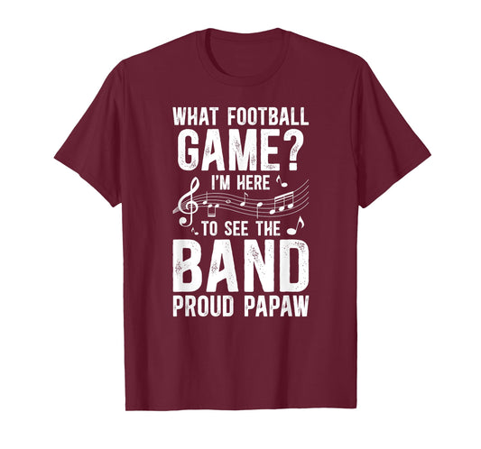 Proud Papaw Marching Band Papaw Grandpa T-Shirt