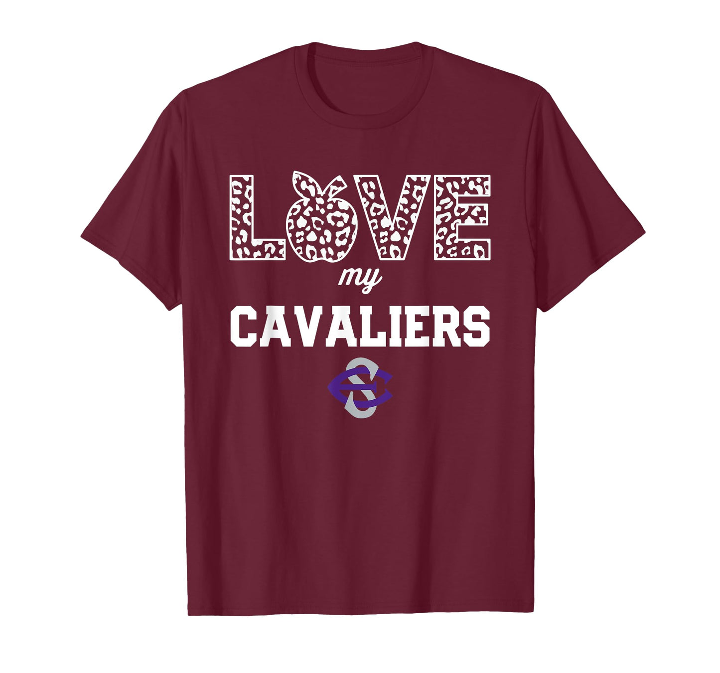 East Stroudsburg South Cavaliers Logo Love My Team HS T-Shirt