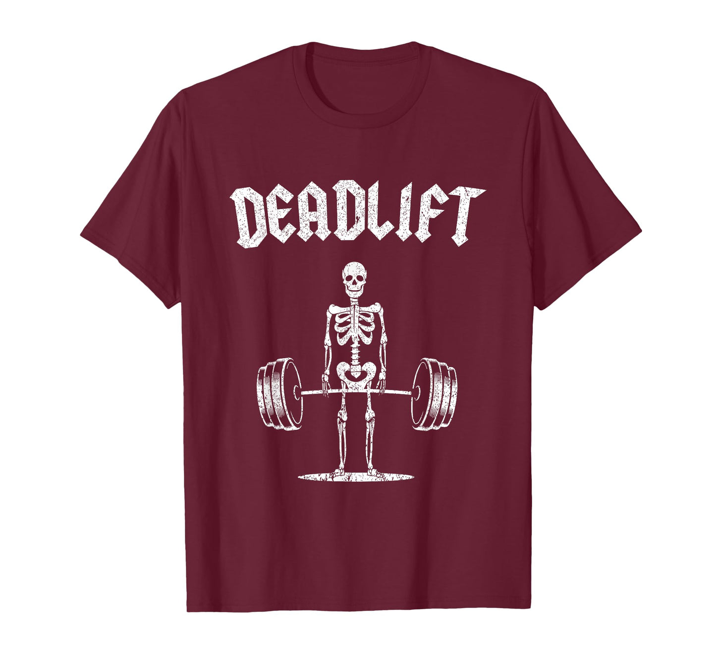 Skeleton I Dead Lift I Funny Halloween Lifting Weights T-Shirt