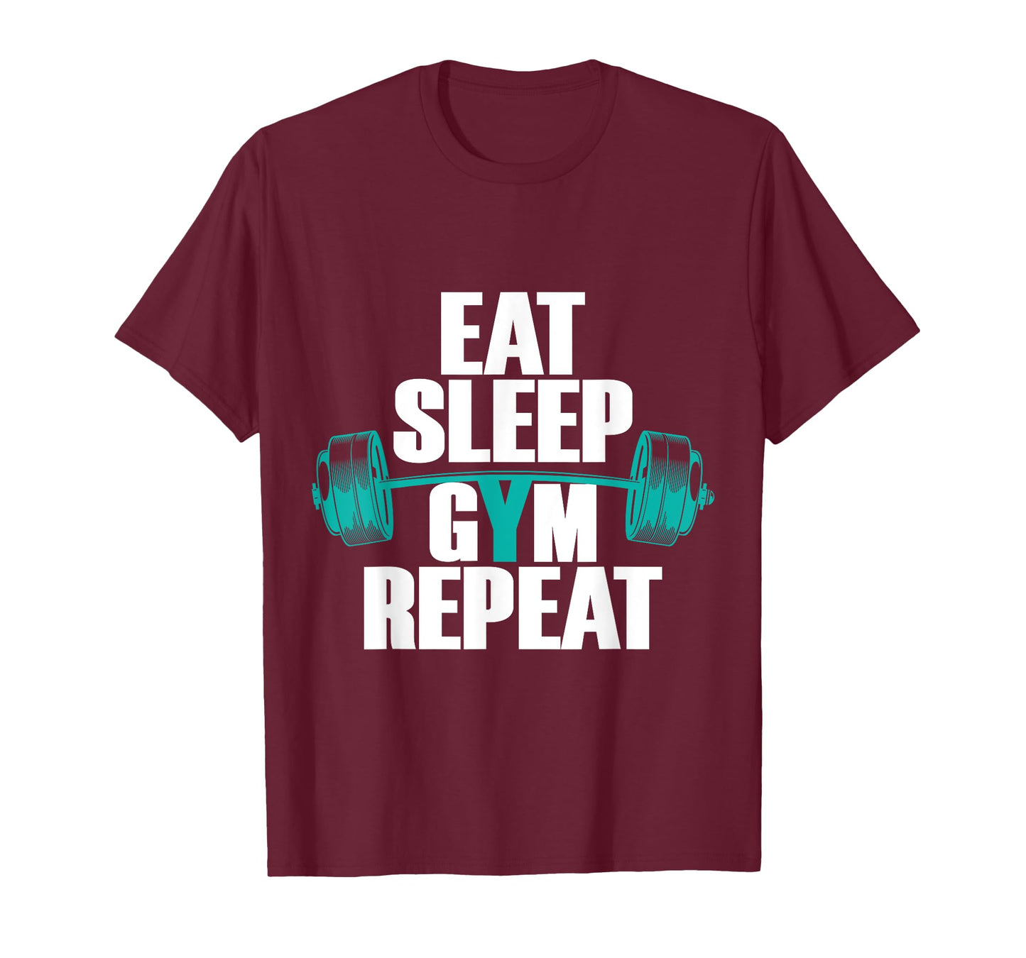 Bodybuilding funny Tee Eat Sleep Gym Repeat T-Shirt