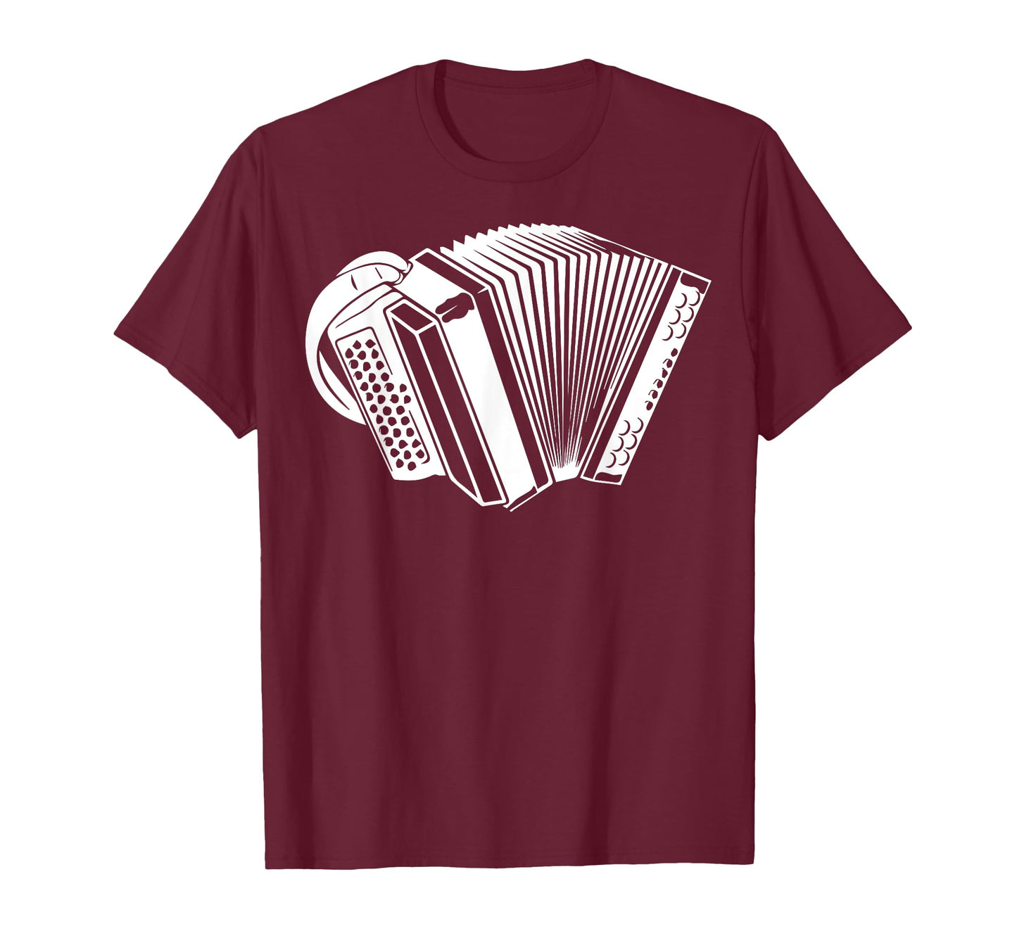 Graphic Accordion Instrument Men Women Hobby Learn Musician T-Shirt