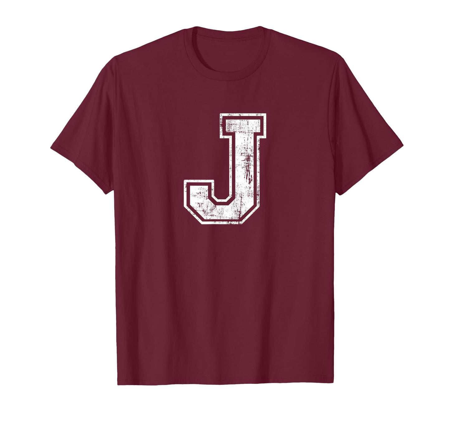 Letter J Uppercase Alphabet Initial School College Varsity T-Shirt