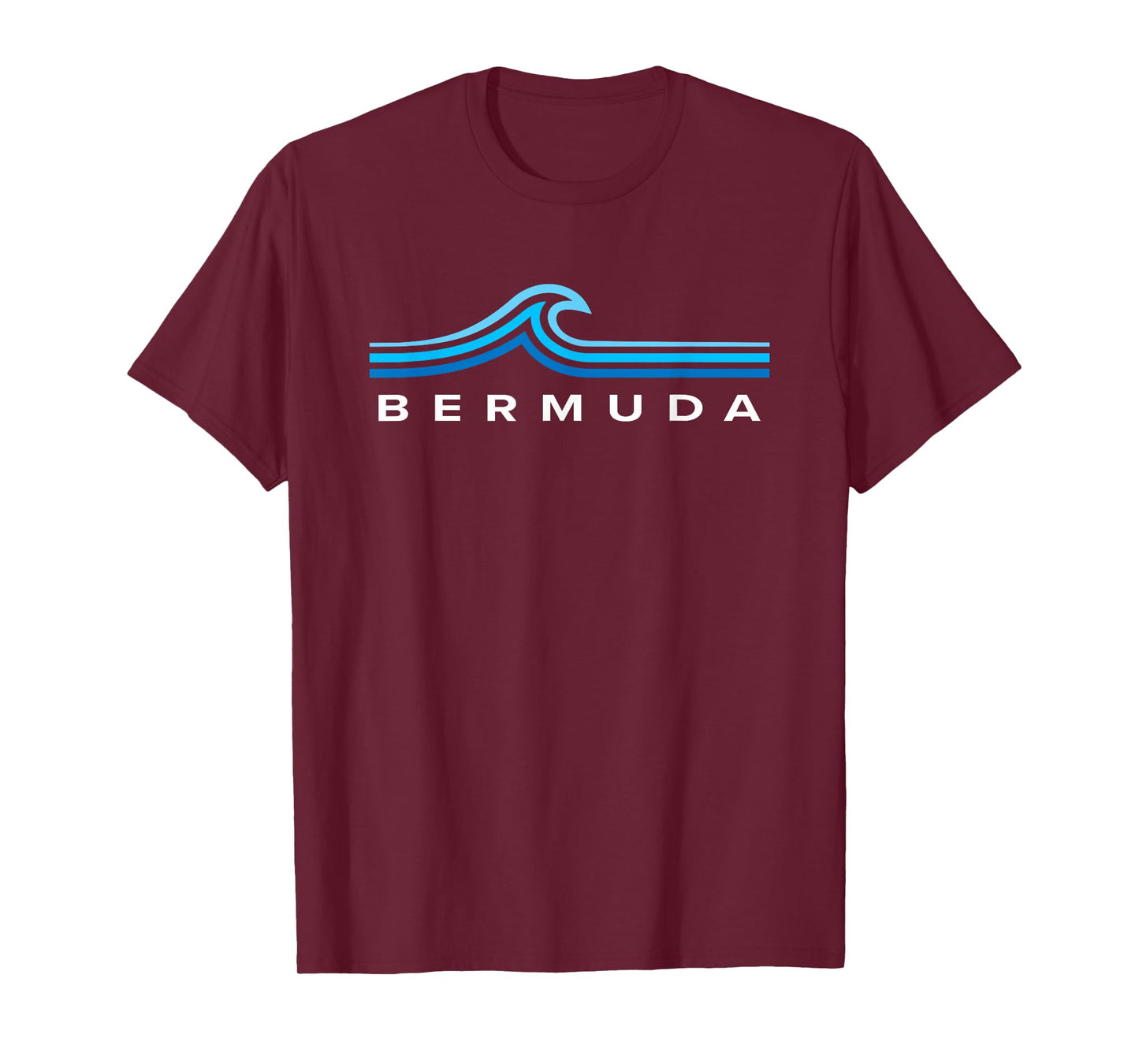 Bermuda Waves Vintage Mens Womens Girls Boys Souvenir T-Shirt