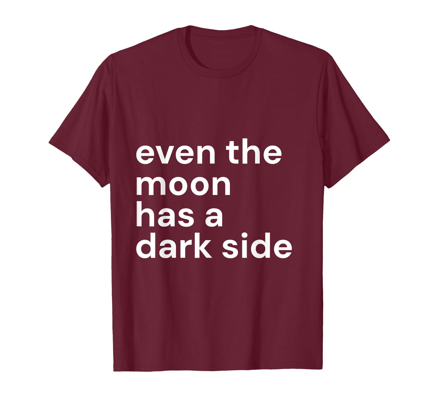 Even The Moon Has a Dark Side Boho Spiritual Witch Aesthetic T-Shirt