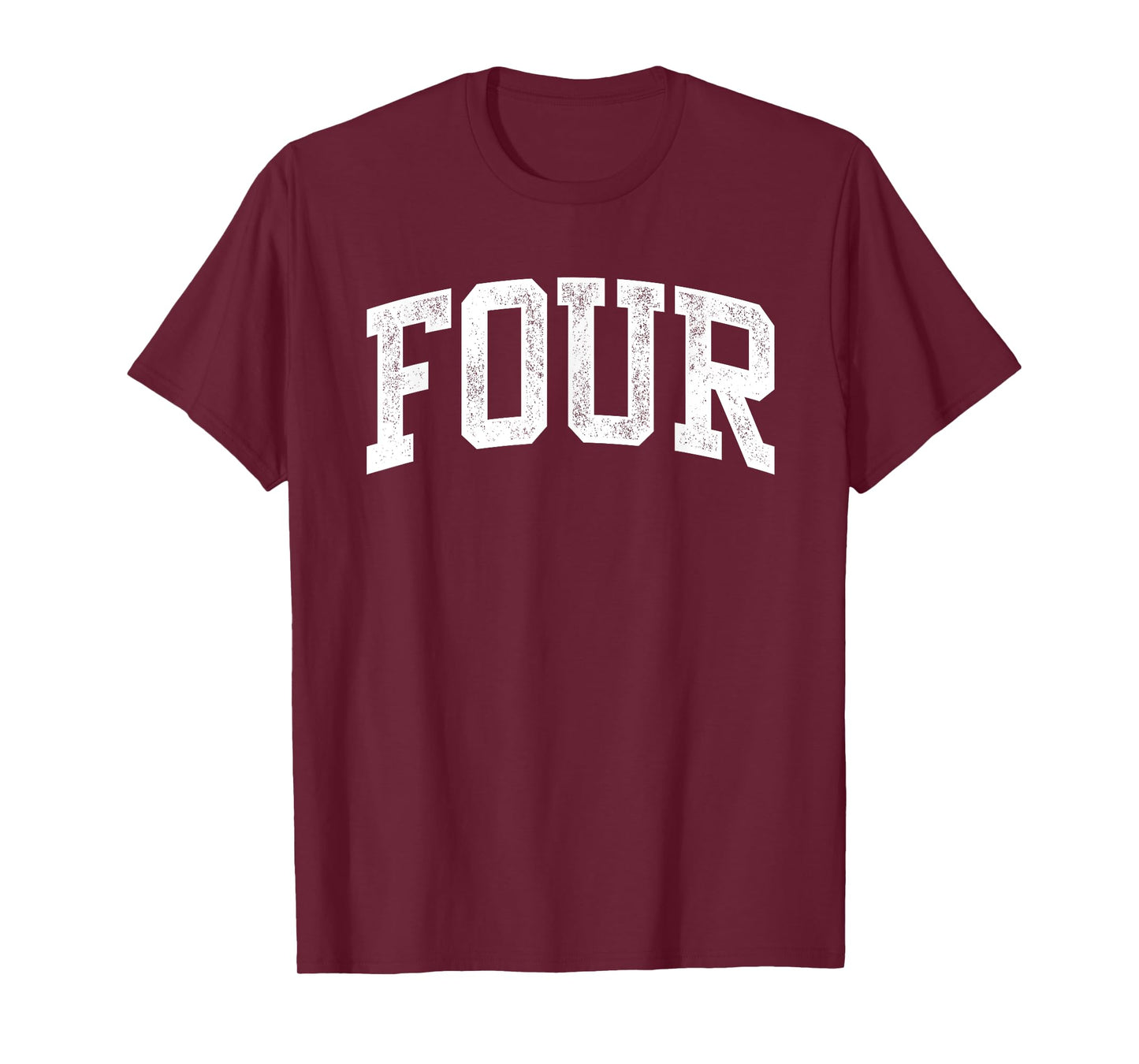 Four Minimalist 4th Birthday Design 4-Year-Old T-Shirt